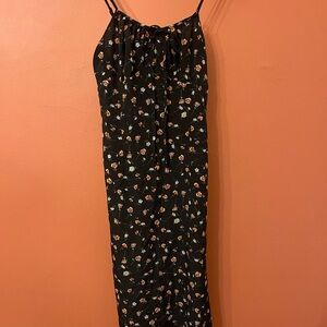 SHEIN — Floral Black Maxi Dress